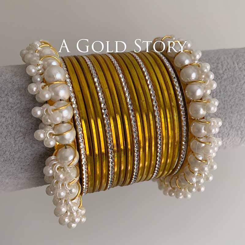 INAYA BANGLES SET YELLOW