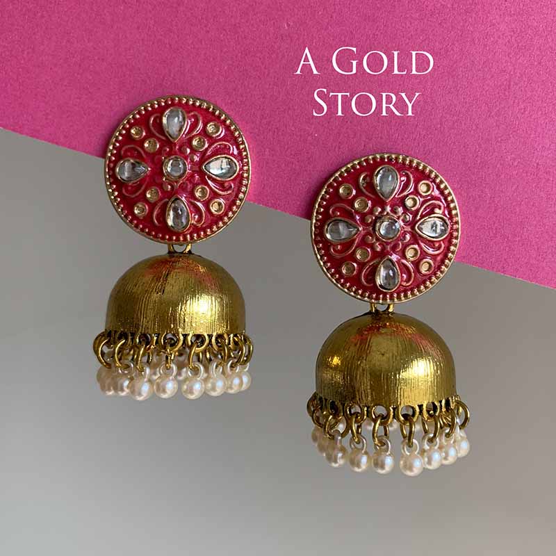 DELILAH JHUMKAY HOT PINK