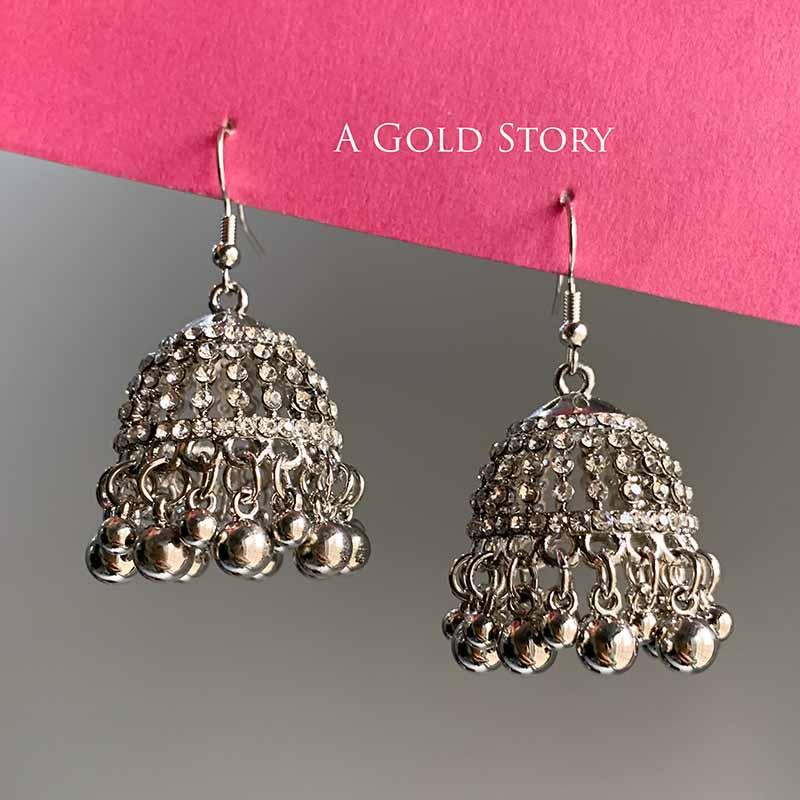 NAINA JHUMKIS SILVER
