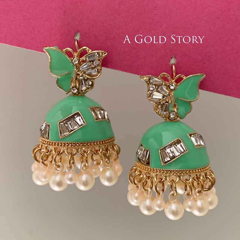 TITLI JHUMKAY MINT GREEN