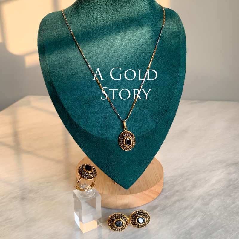 AFRA PENDANT SET BLACK