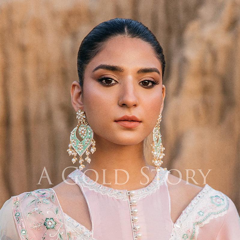 DIYA EARRINGS SEA GREEN