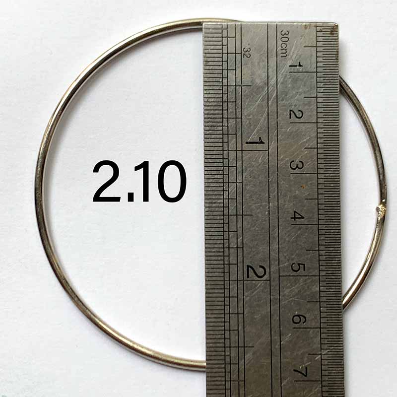 PLAIN METAL BANGLES SILVER