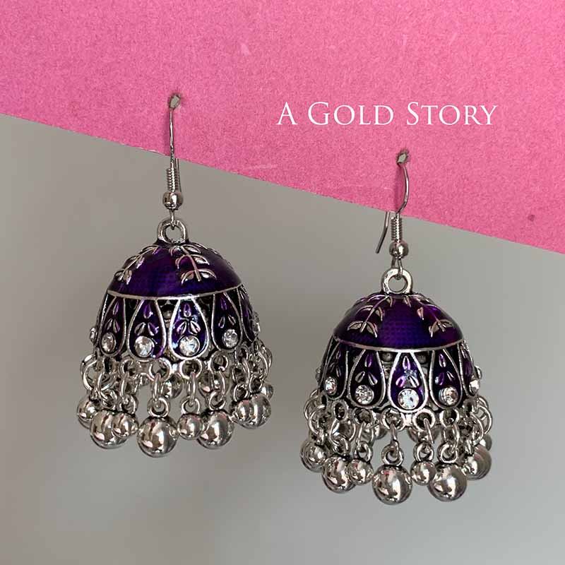 RANIYA JHUMKAY PURPLE