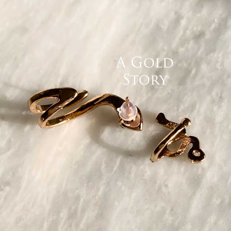 SNAKE EAR STUDS