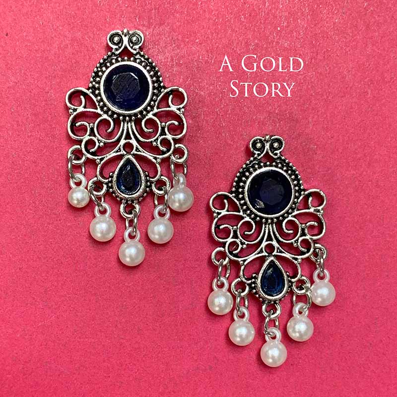 AYAT EARRINGS BLUE