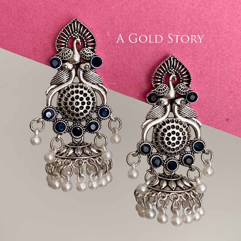 ALMAS EARRINGS BLUE