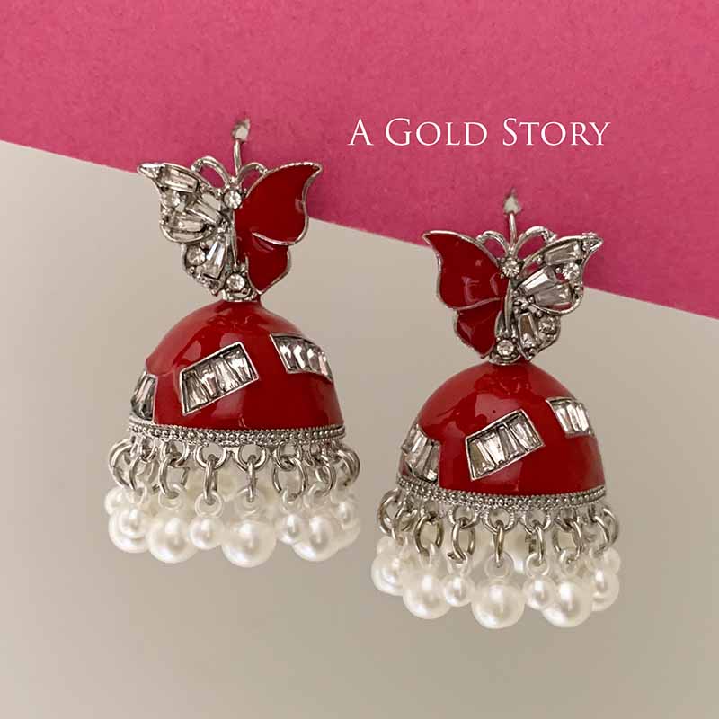TITLI JHUMKAY RED