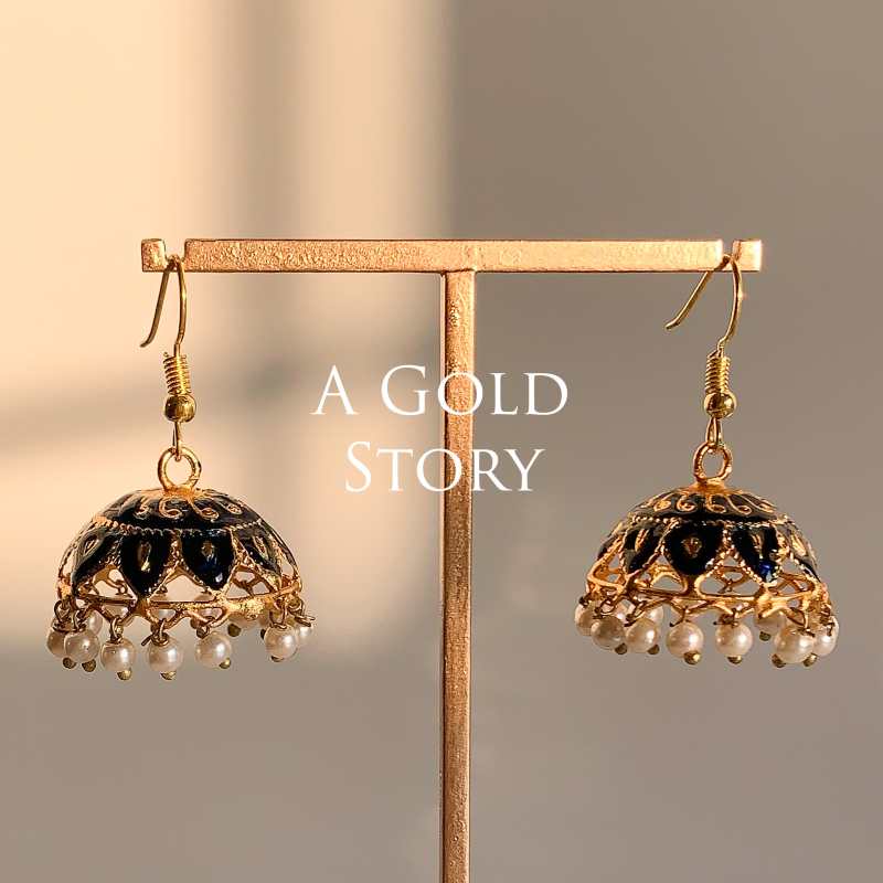CANDY JHUMKIS BLUE