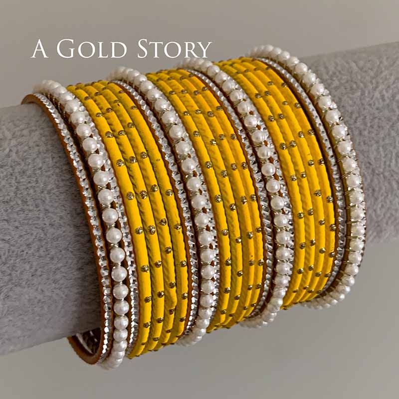 JANNAT BANGLES SET YELLOW