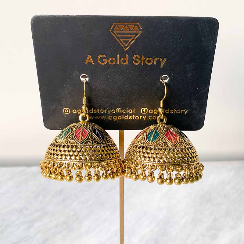 ANAYA JHUMKAY GOLDEN