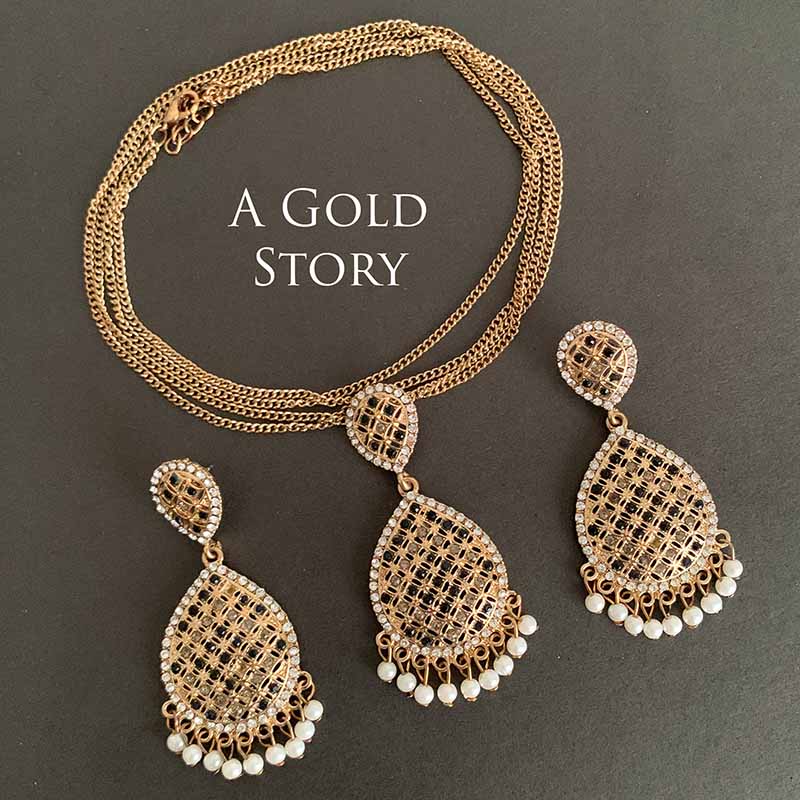 CALISTA NECKLACE SET BLACK