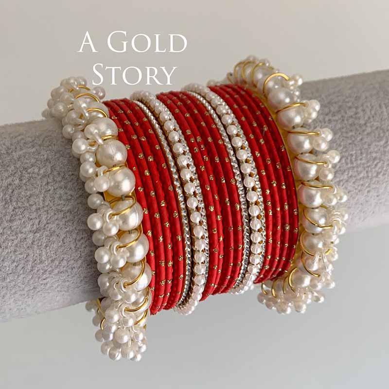 ADAA BANGLES SET RED