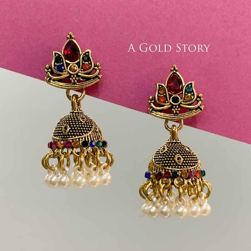 ANAYA JHUMKAY MULTICOLOR