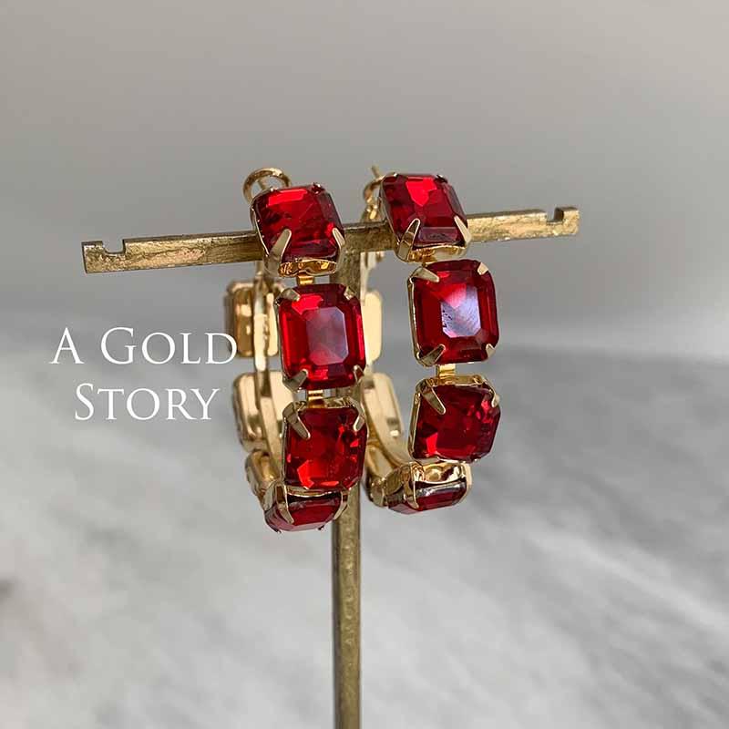 ANABIA HOOPS RED