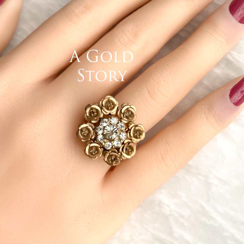 ROSE RING FUSIA GOLDEN 2