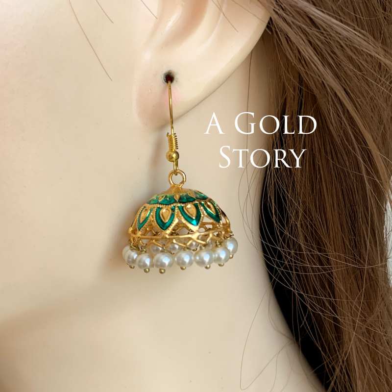 CANDY JHUMKIS TEAL
