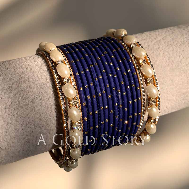 ANABIA BANGLES SET BLUE