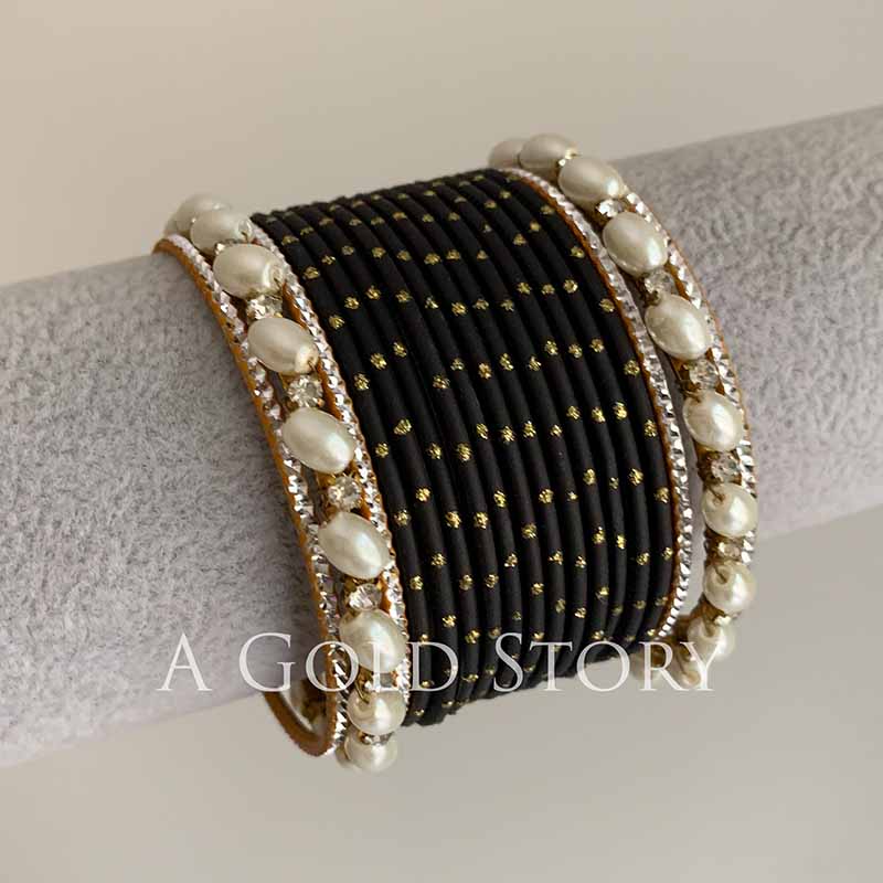 ANABIA BANGLES SET BLACK