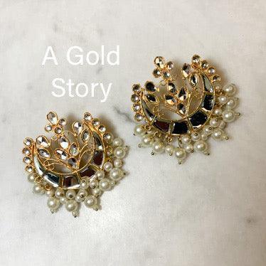 LAILA EAR STUDS AND TIKKA KUNDAN - Basics by A Gold Story