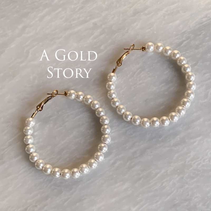 FAIFA PEARL HOOPS