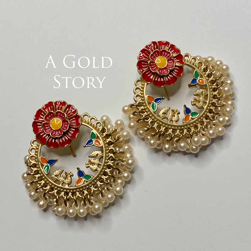 ALEENA EARRINGS HOT PINK