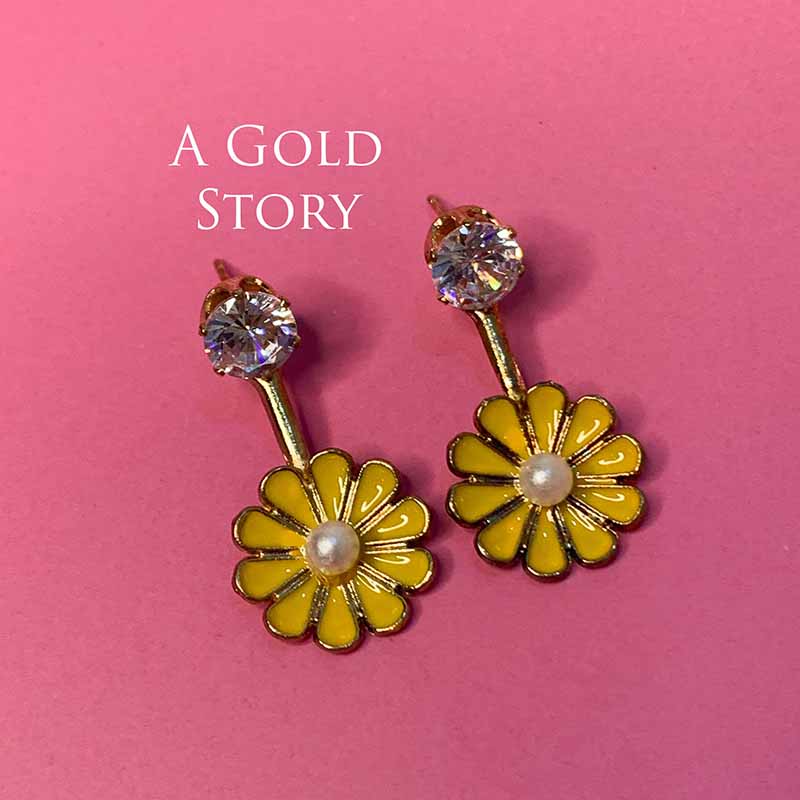 TABEER EARRINGS YELLOW