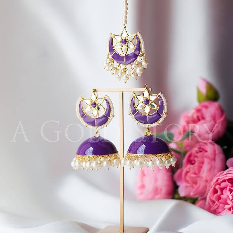 CHANDA JHUMKAY & TIKKA PURPLE - A GOLD STORY