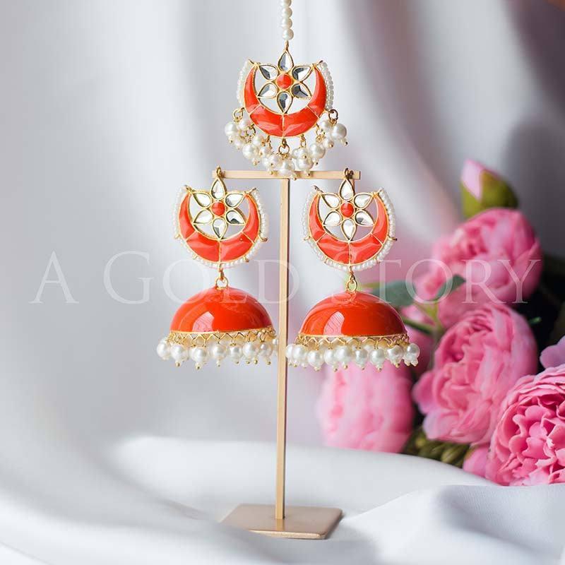 CHANDA JHUMKAY & TIKKA ORANGE - A GOLD STORY