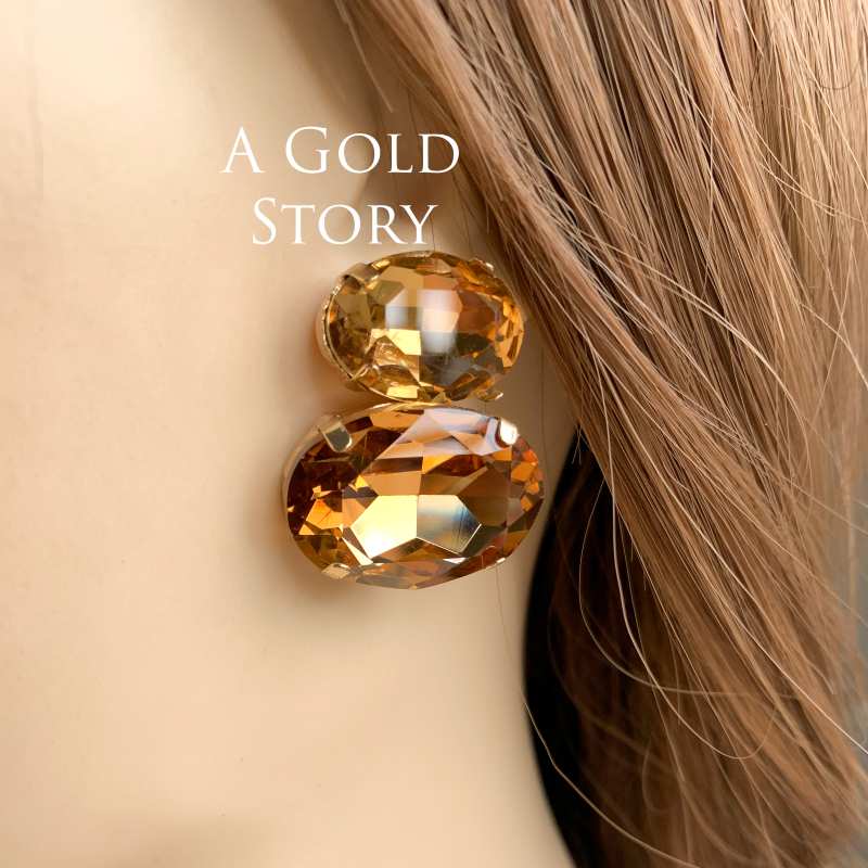 ALINA EARRINGS BROWN
