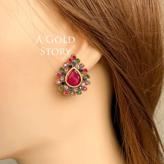 DINARA EARSTUDS MULTI PINK