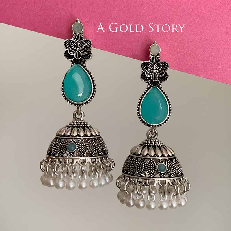 AMANI JHUMKAY MINT GREEN