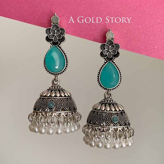 AMANI JHUMKAY MINT GREEN