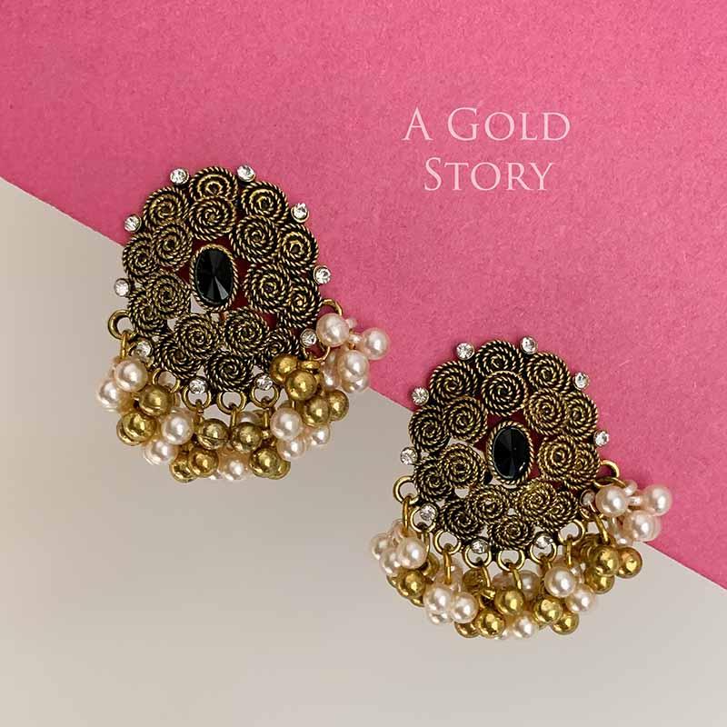 AQSA EARRINGS BLACK