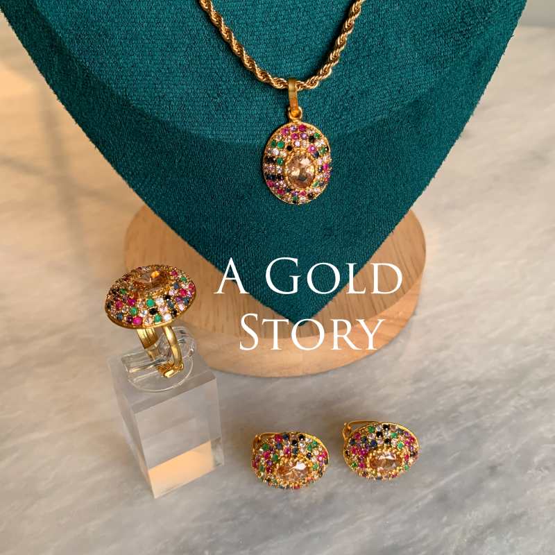 AFRA PENDANT SET MULTICOLOR
