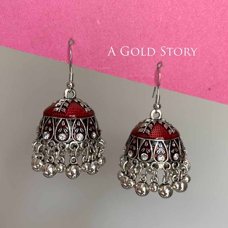 RANIYA JHUMKAY RED