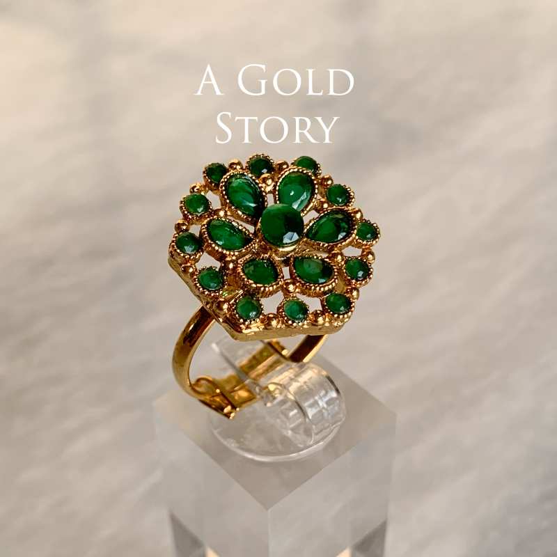 AABASAH PENDANT SET GREEN