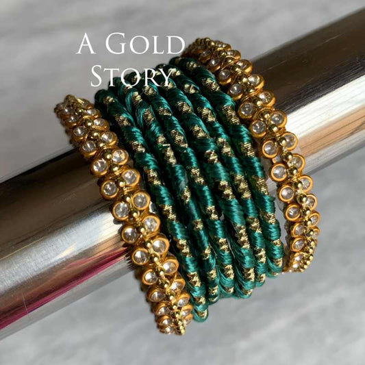 ALEENA BABY BANGLES GREEN