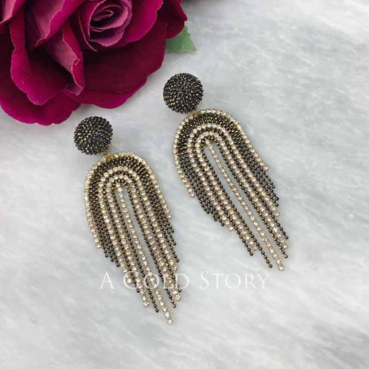 CHROMA EARRINGS BLACK - Basics by A Gold Story