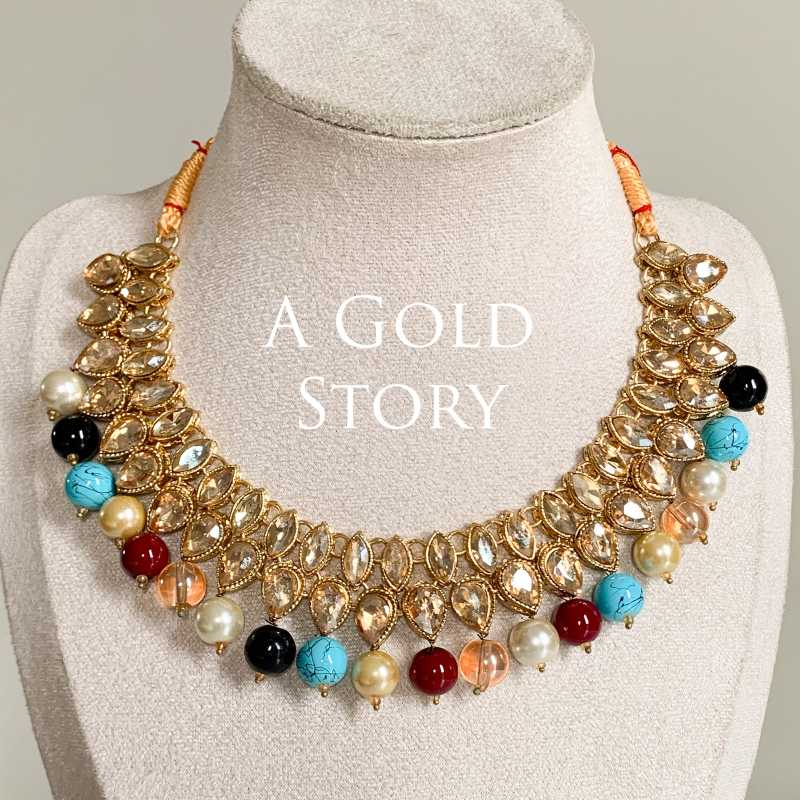 RABIHA NECKLACE SET MULTICOLOR