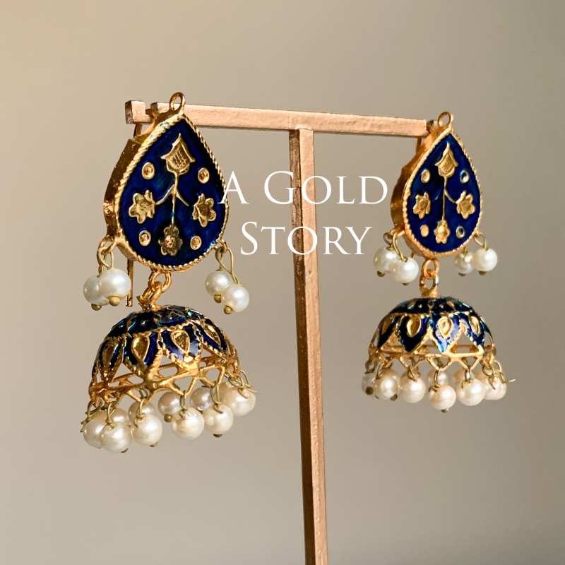 TAQWA JHUMKIS BLUE