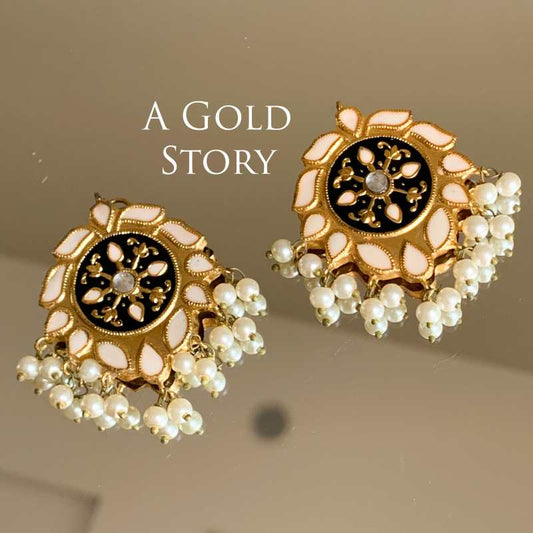 AMAYA MEENAKARI EARSUDS BLACK & WHITE