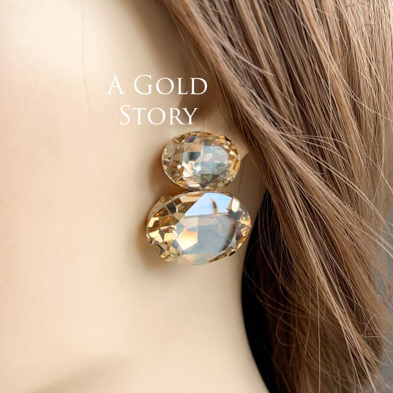 ALINA EARRINGS CHAMPAGNE