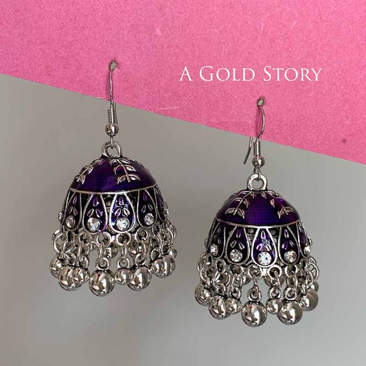 RANIYA JHUMKAY PURPLE