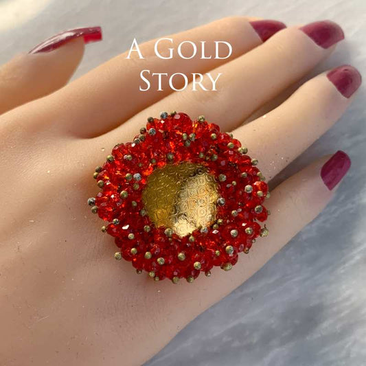 CHAYA GAJRA RED RING