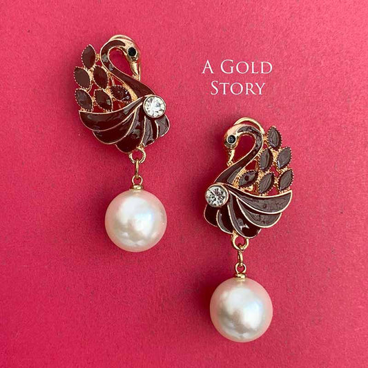 MORNI EARRINGS MAROON