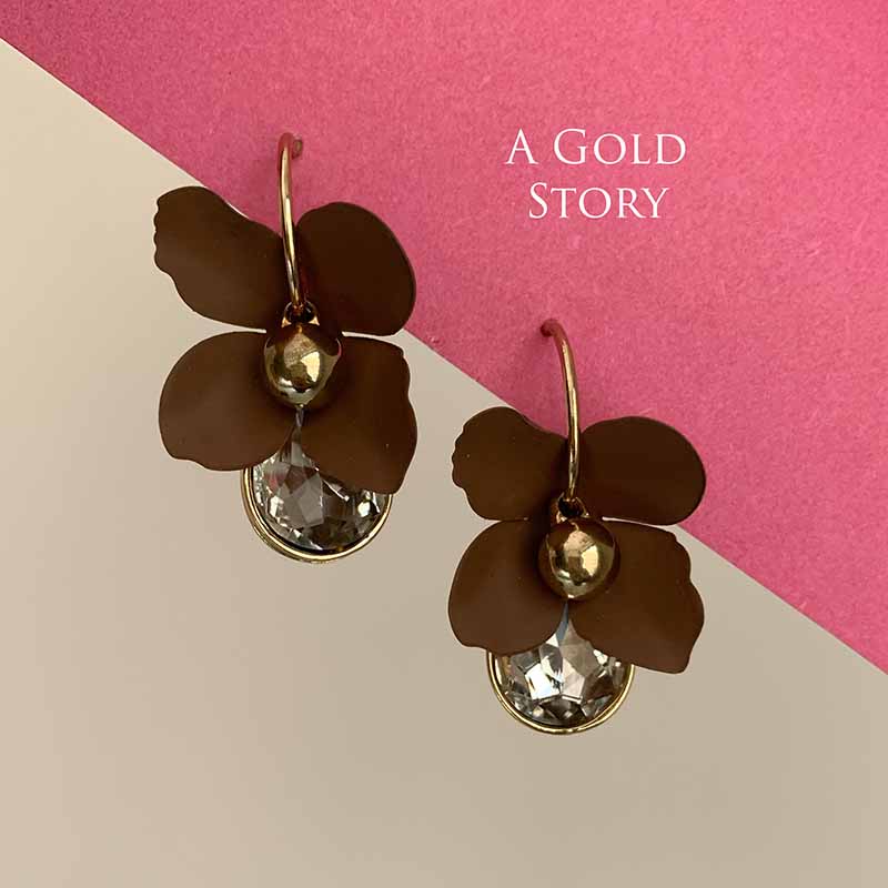 LUBABA EARRINGS BROWN