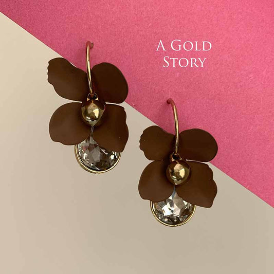 LUBABA EARRINGS BROWN