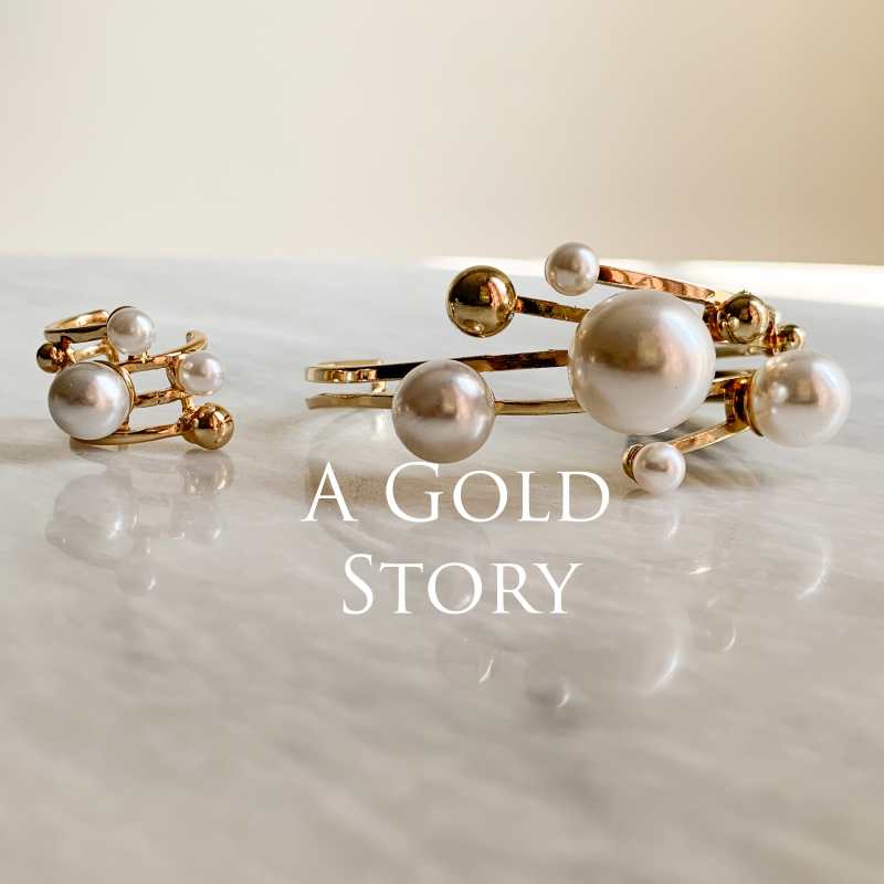 OLIVIA PEARL RING & BRACELTE SET