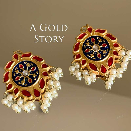 AMAYA MEENAKARI EARSUDS RED & BLUE